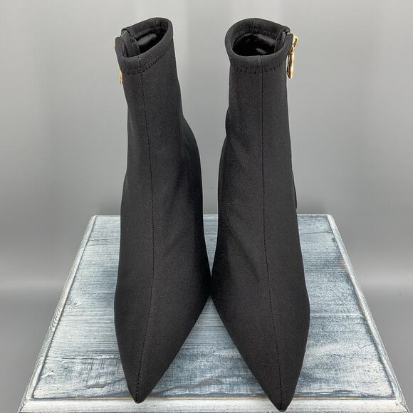 NEW Good American Women’s Ankle Shine Neoprene Booties Black Size 9.5 - Picture 3 of 10